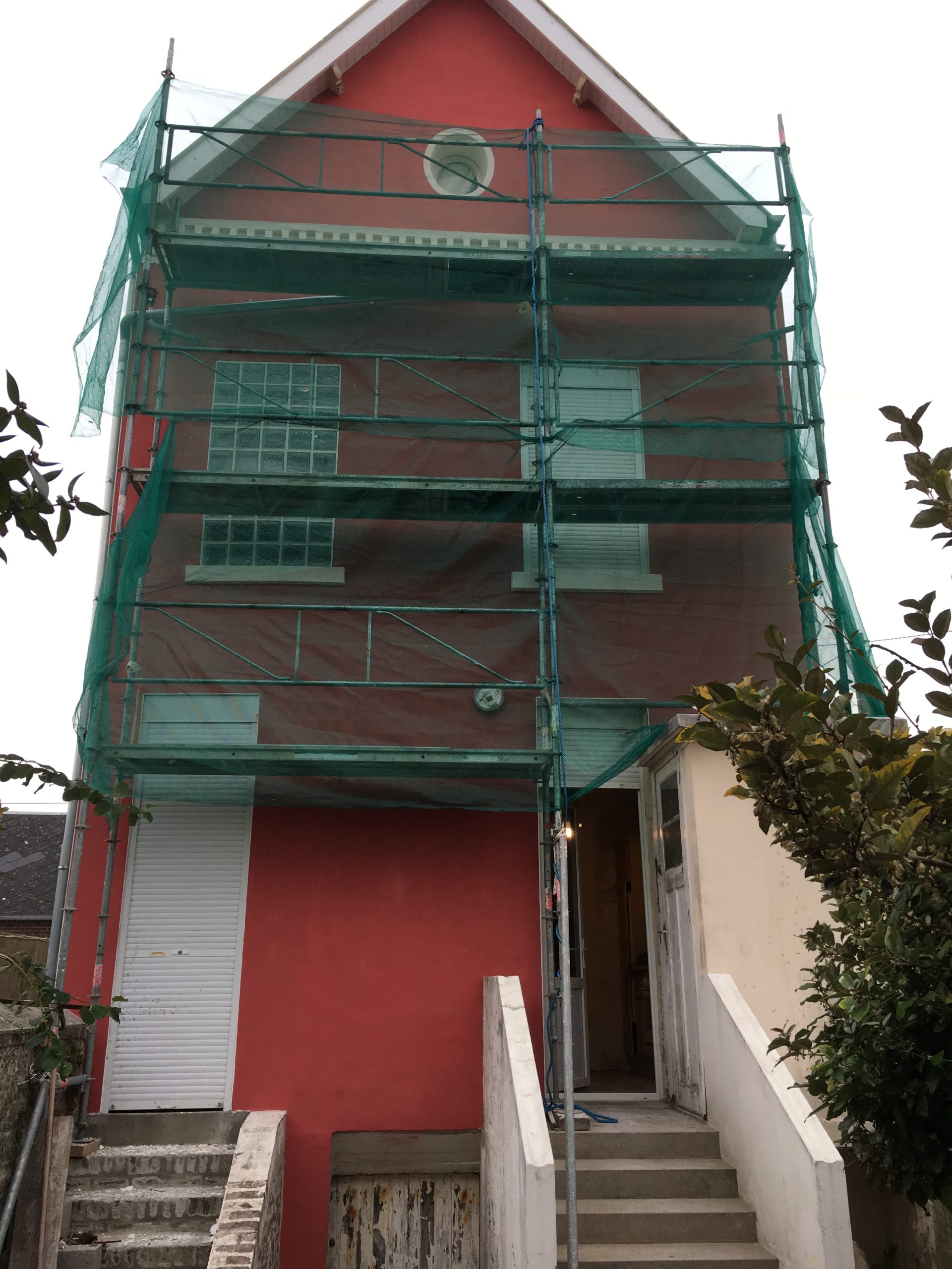 Application enduit facade