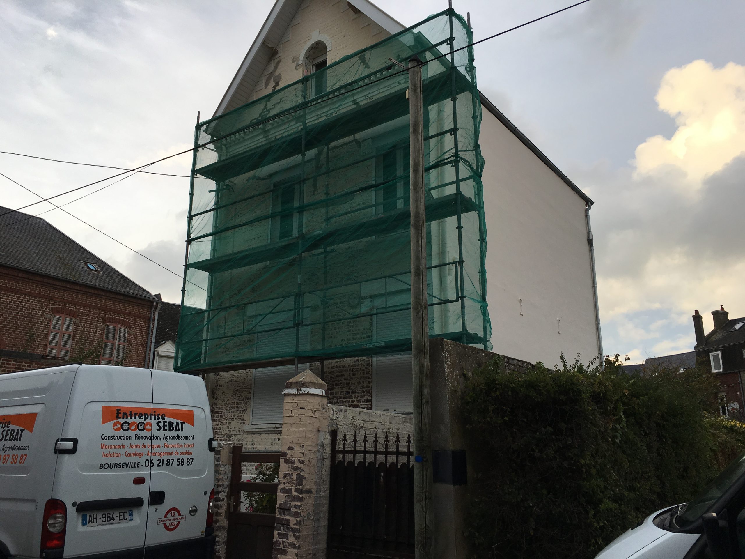 Toile de verre facade