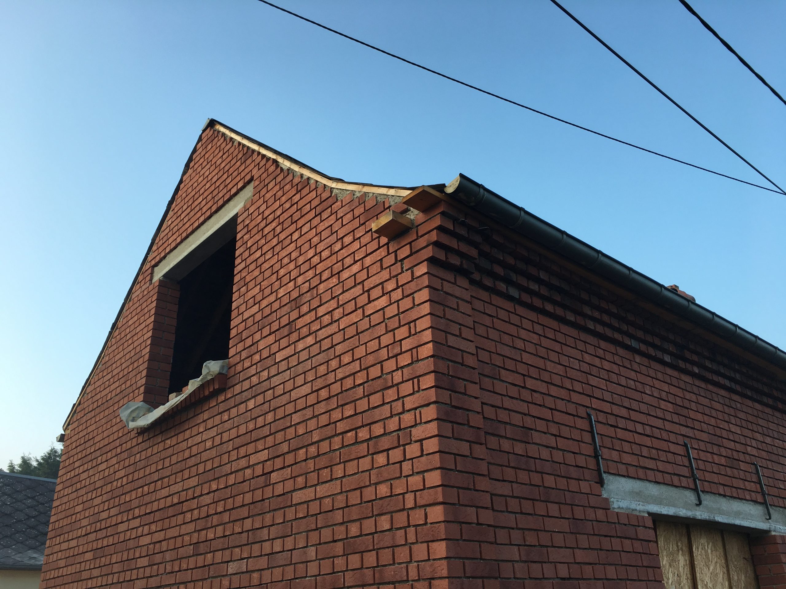 Avancement chantier briques